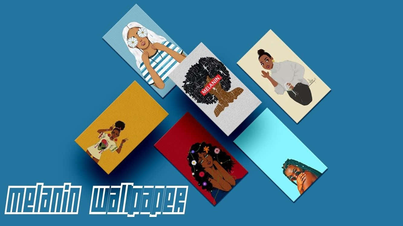 Melanin Posters, Black women, vibrant poses, HD Desktop Wallpaper