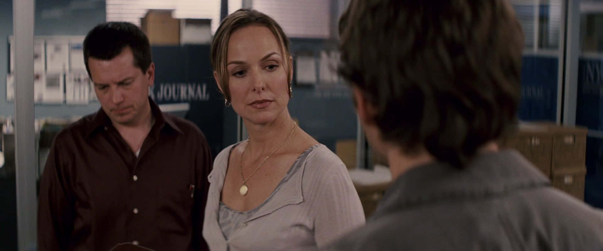 Melora Hardin, office setting, woman in center, Full HD Desktop Wallpaper