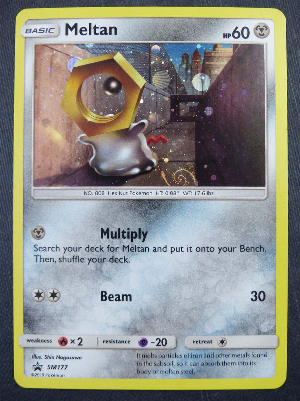 Meltan, shiny hex nut Pokémon, molten steel, HD Phone Wallpaper