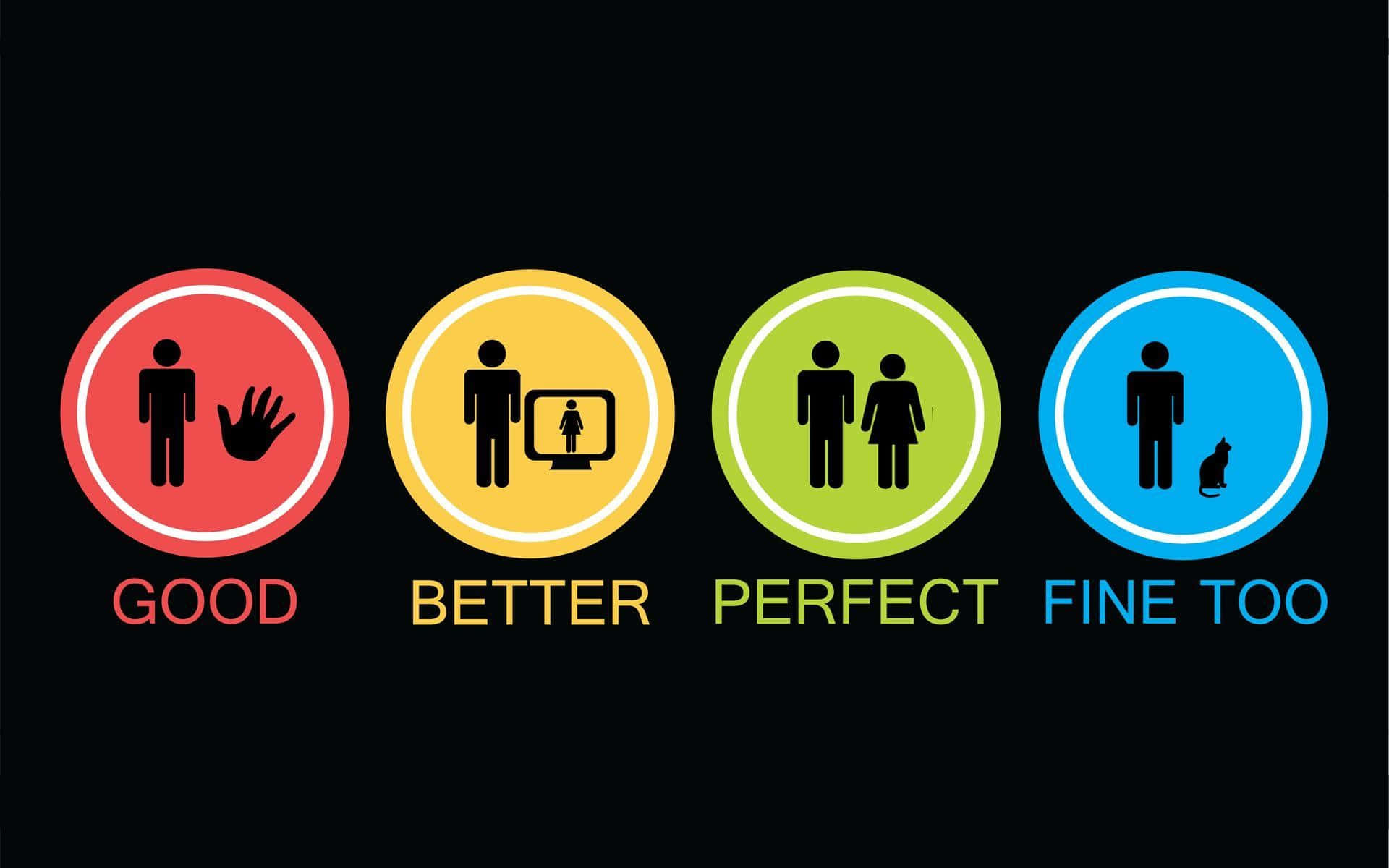 meme desktop, black background, colorful circular icons, Full HD Desktop Wallpaper