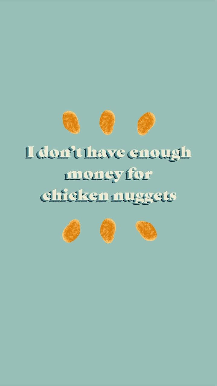 Meme iPhone, chicken nuggets, golden nugget shapes, HD Phone Wallpaper