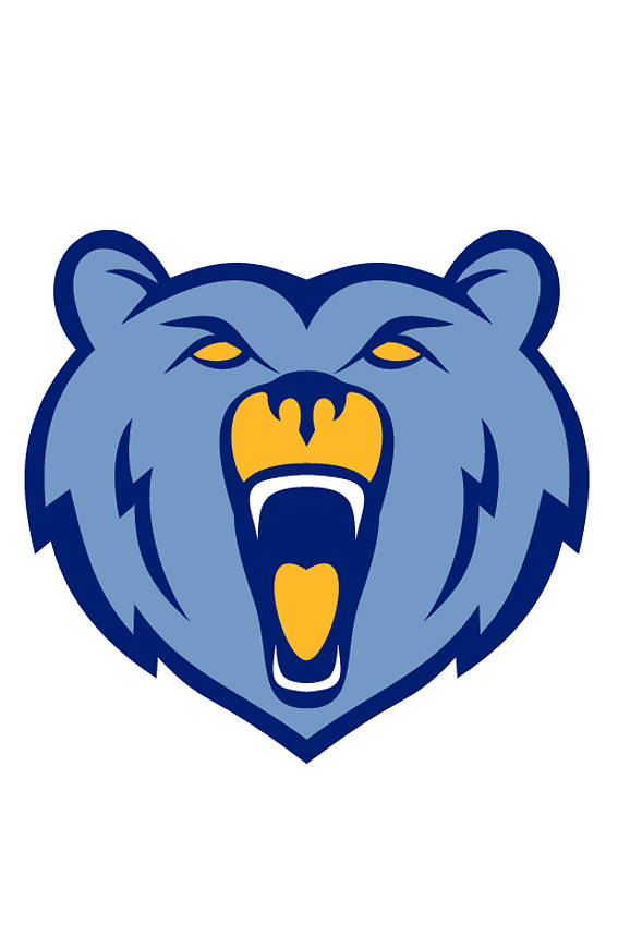 Memphis Grizzlies, roaring bear, blue bear head, SD Phone Wallpaper
