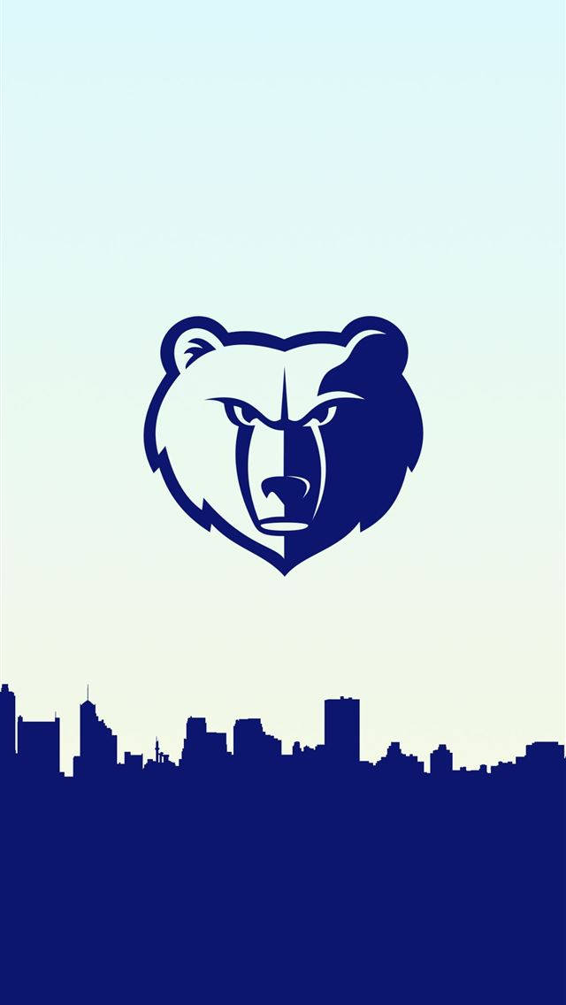 Memphis Grizzlies, new logo, blue bear head, SD Phone Wallpaper