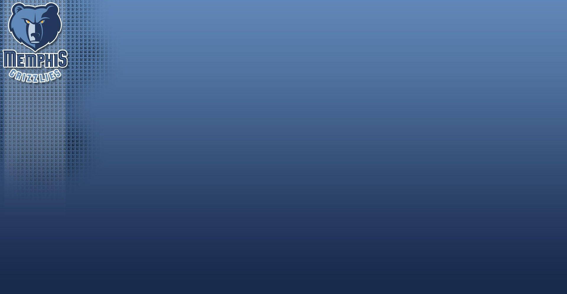 Memphis Grizzlies, logo, blue gradient background, Full HD Desktop Wallpaper