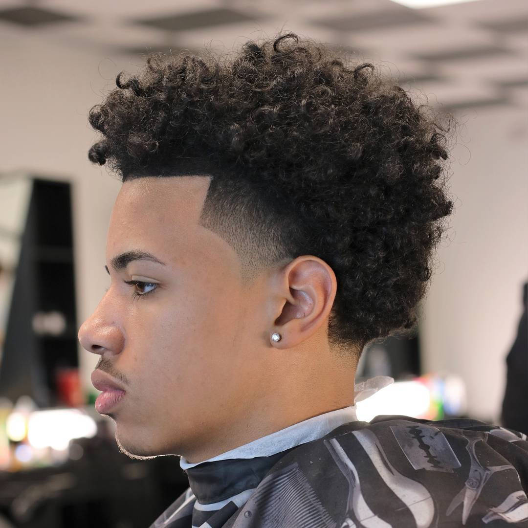 low drop fade, afro, curly fade haircut, SD Desktop Wallpaper