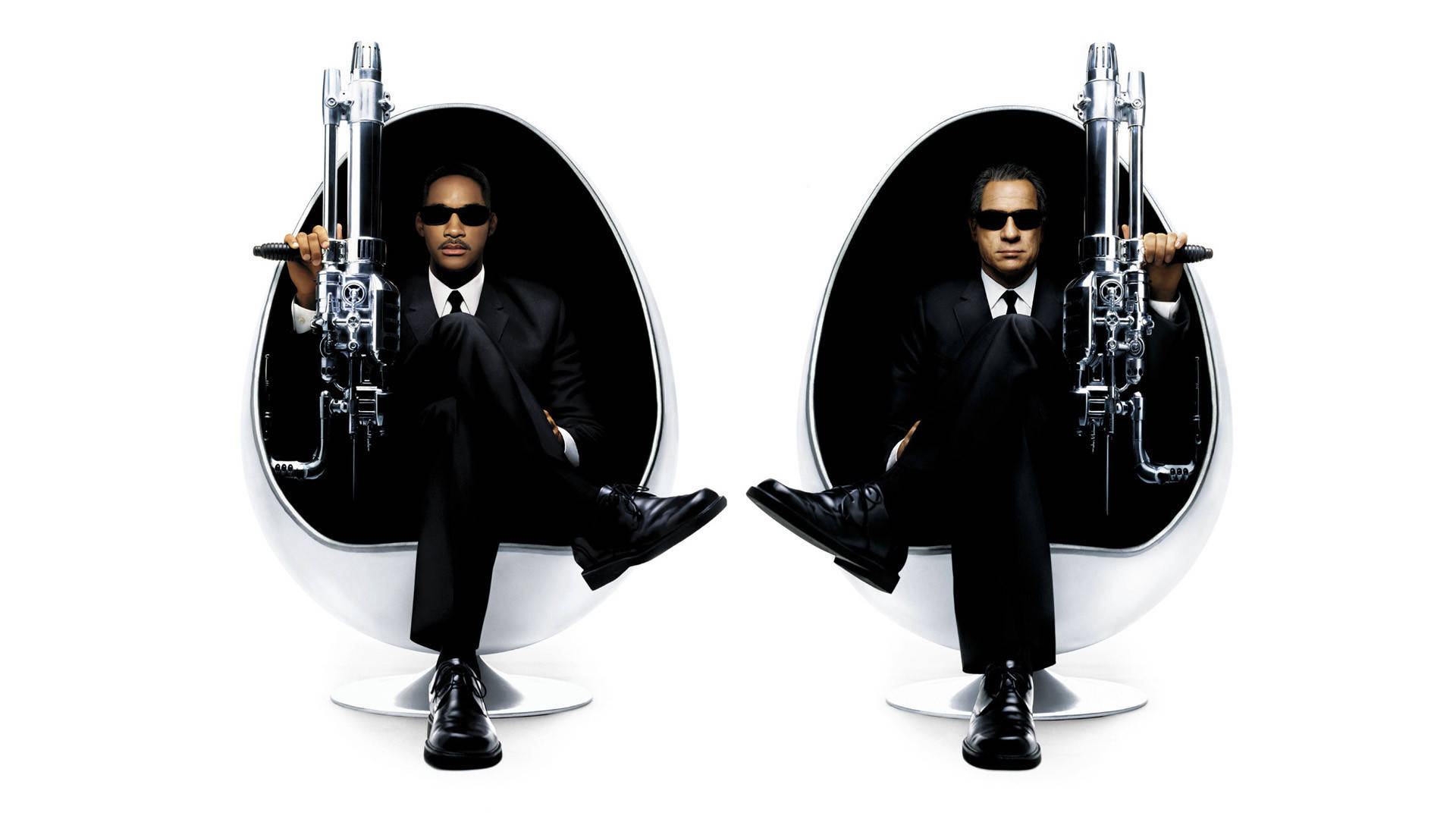 2002 Men In Black Poster, men in black, white egg chairs, Full HD Desktop Wallpaper