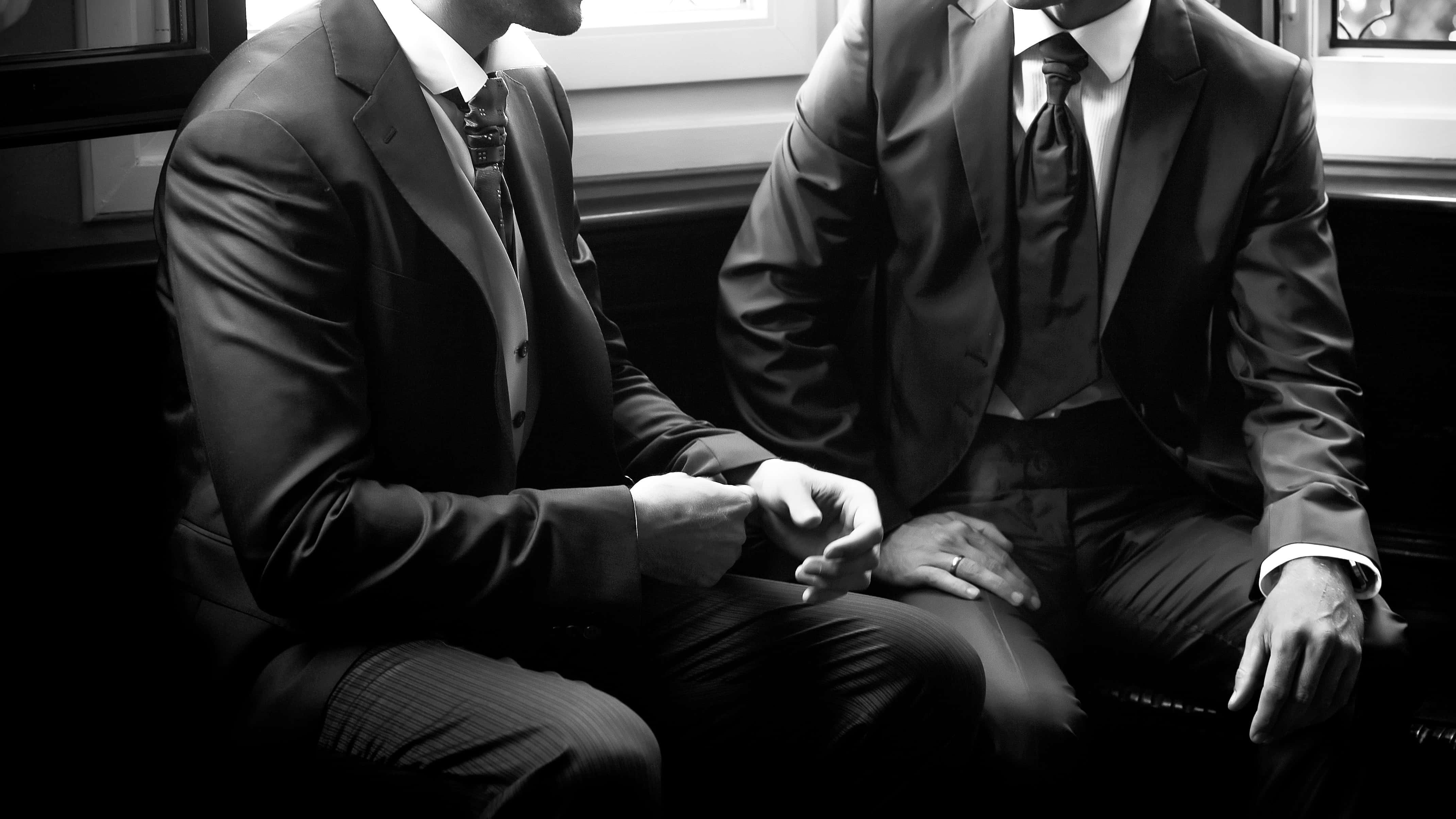 business men, different men suit styles, dimly lit room, 4K Desktop Wallpaper