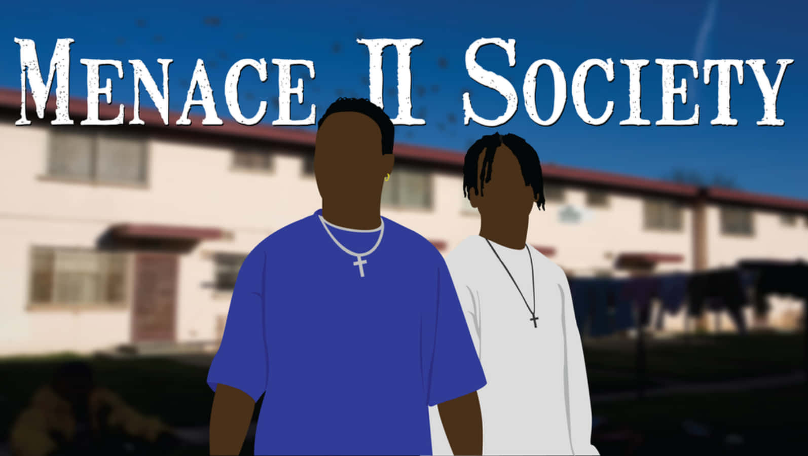 Menace II Society, blue sky, residential building, HD Desktop Wallpaper