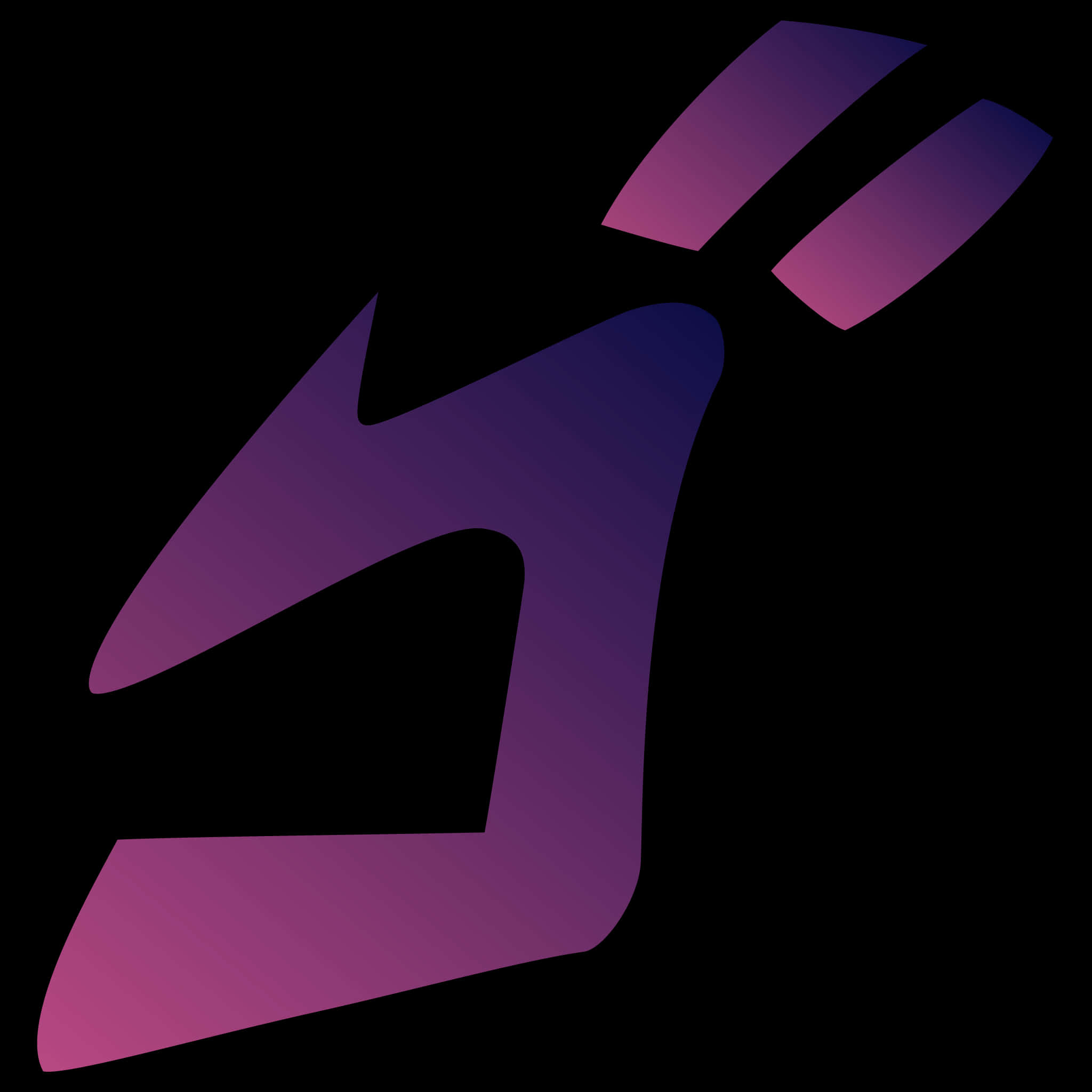 menacing, kanji sign, purple gradient, Full HD Desktop Wallpaper