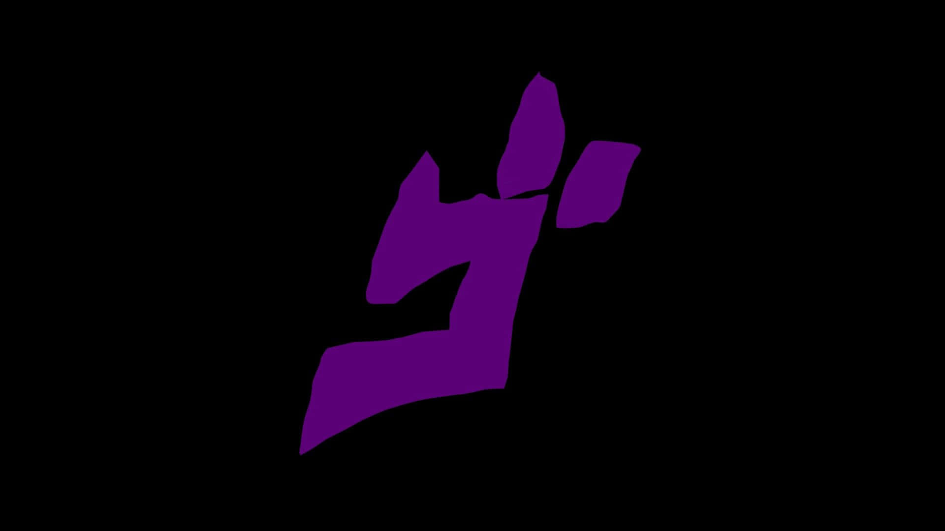 Menacing Symbol Desktop, purple, abstract shape, Full HD Desktop Wallpaper