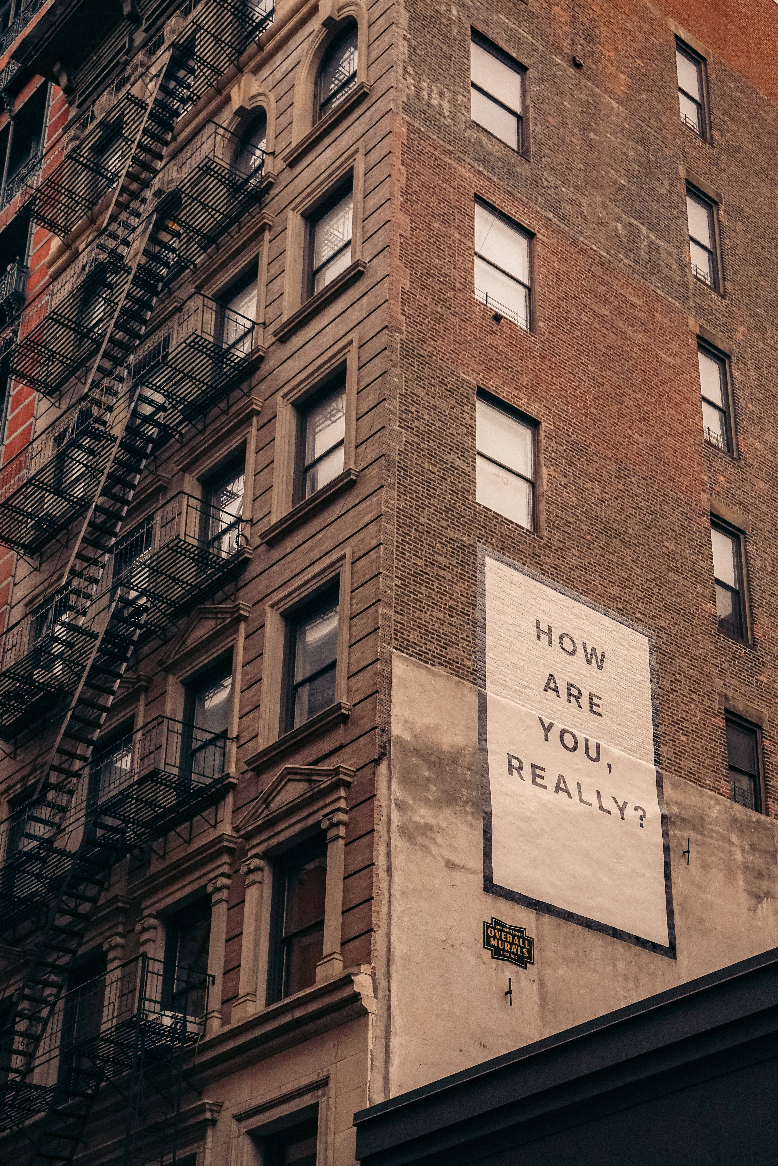 Mental Health Question, HOW ARE YOU, REALLY?, weathered brick building, 4K Phone Wallpaper