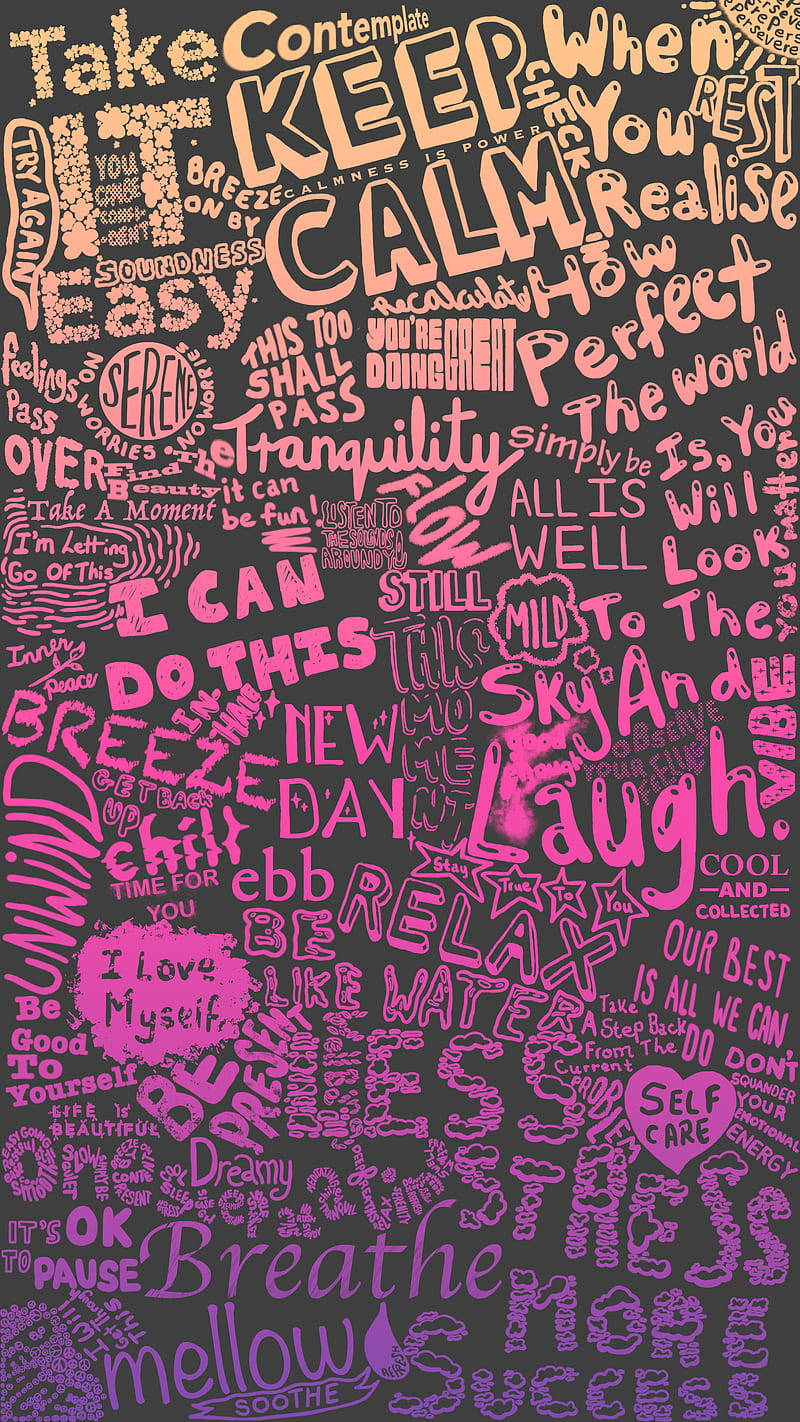 pink, orange, dark gray, HD Phone Wallpaper