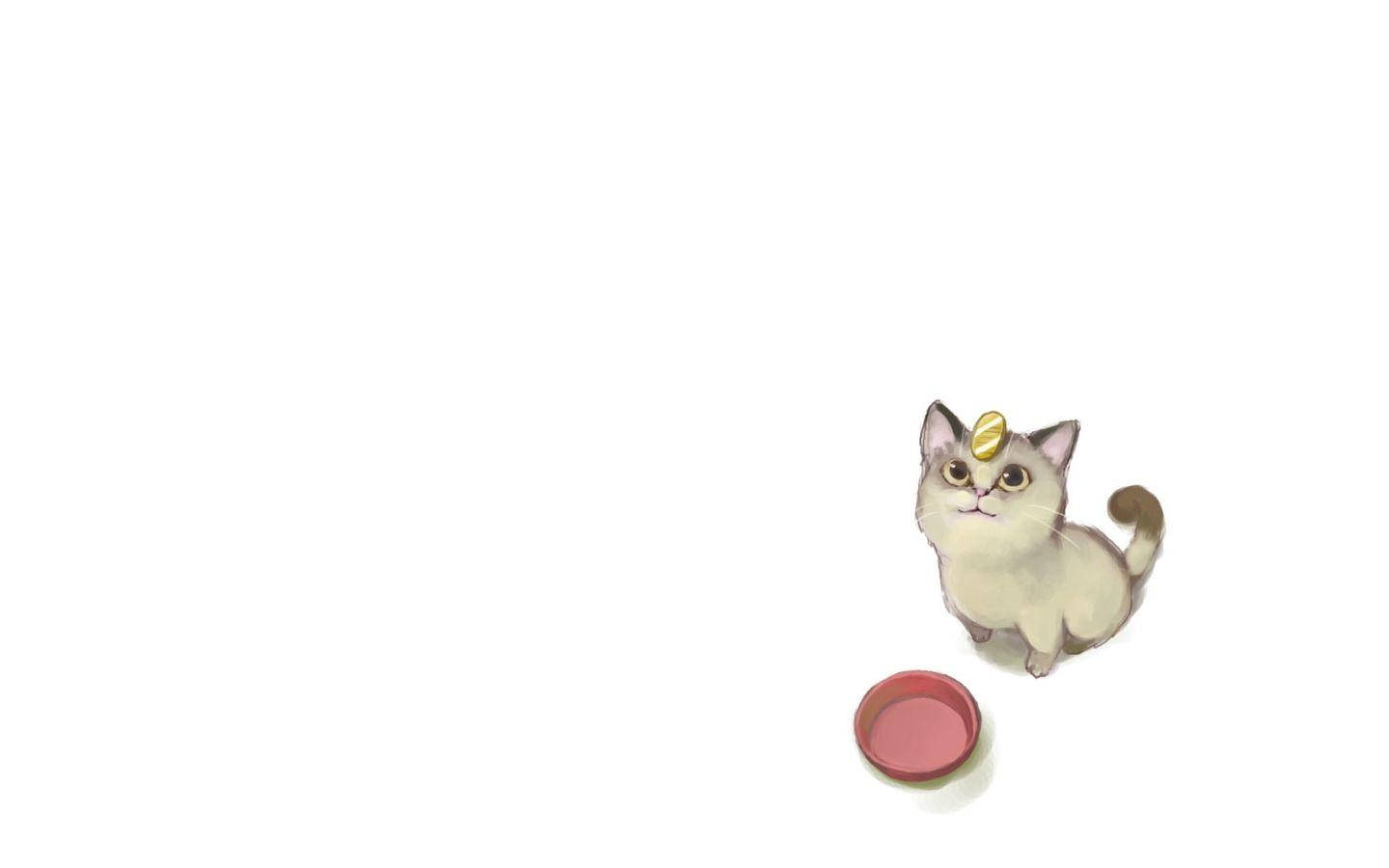 Meowth, gold coin, red bowl, HD Desktop Wallpaper