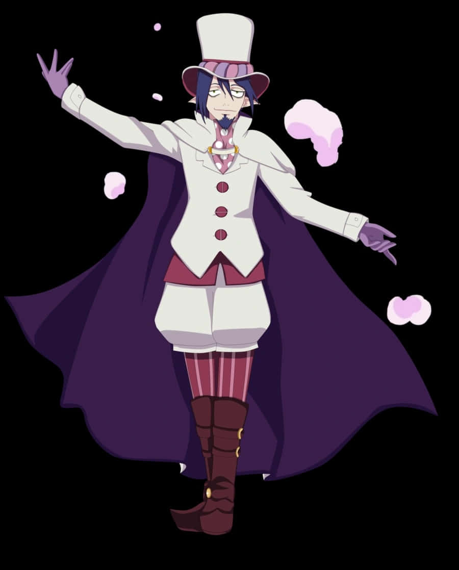 Mephisto Pheles, white top hat, cape, SD Phone Wallpaper