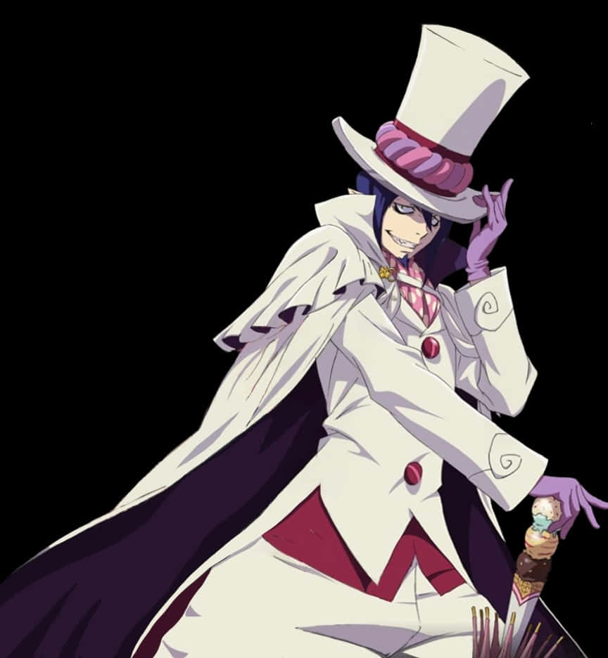 Mephisto Pheles, white top hat, coat, SD Phone Wallpaper
