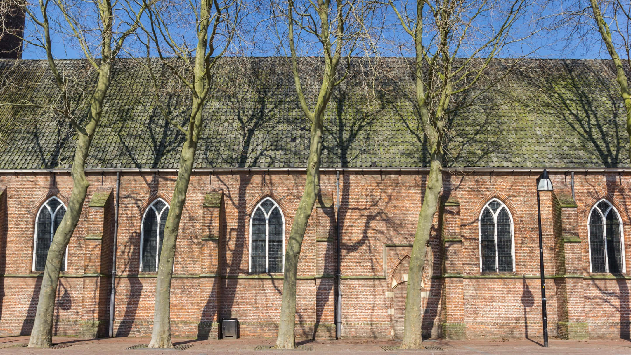 Meppel, historic church, red brick, Full HD Desktop Wallpaper