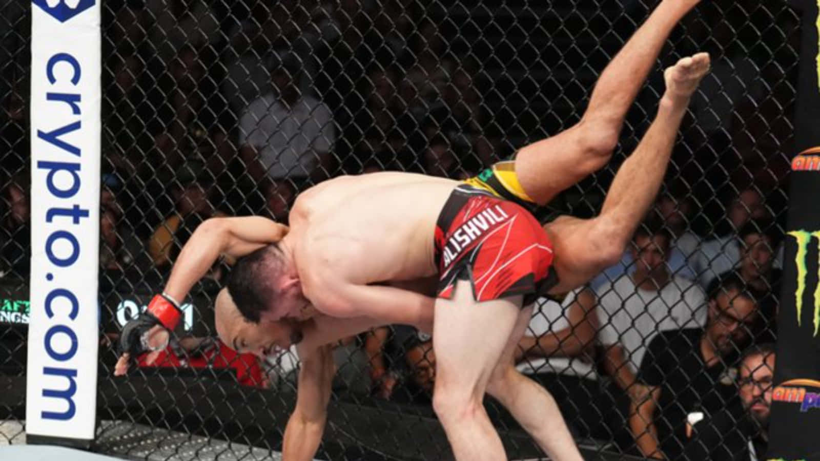 Merab Dvalishvili, octagon cage, mixed martial arts match, HD Desktop Wallpaper