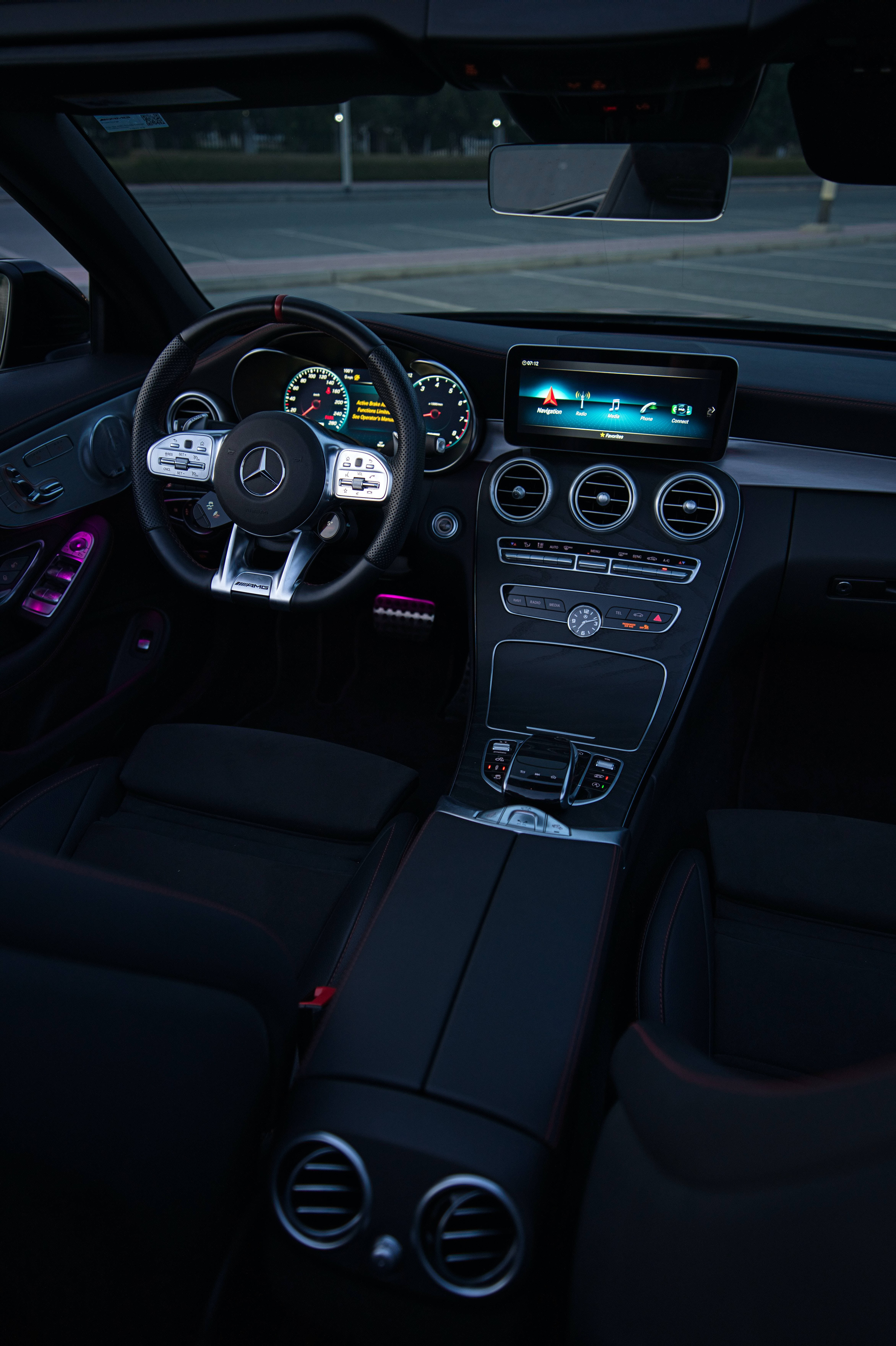 Mercedes AMG, driver's side, iPhone, 5K Phone Wallpaper