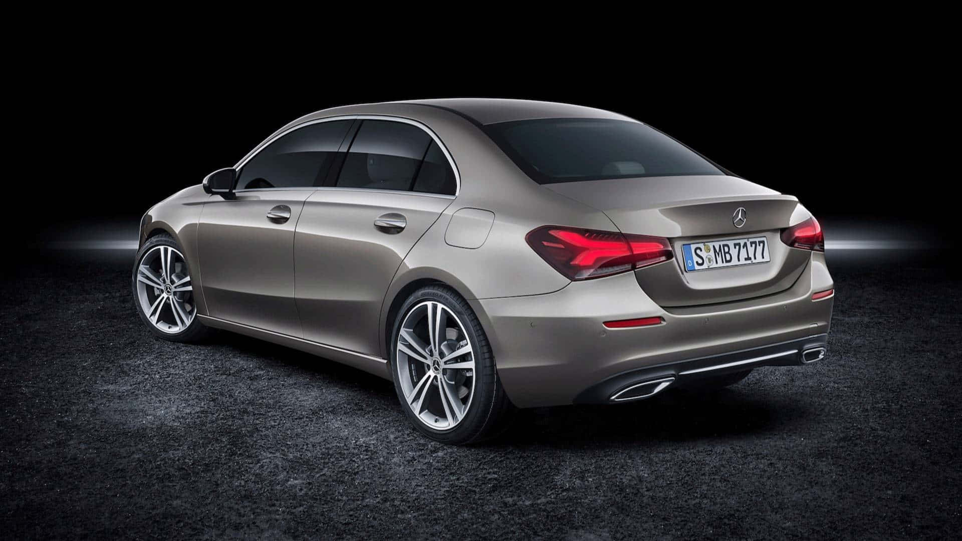 Mercedes-Benz A-Class, silver, rear three-quarter angle, Full HD Desktop Wallpaper
