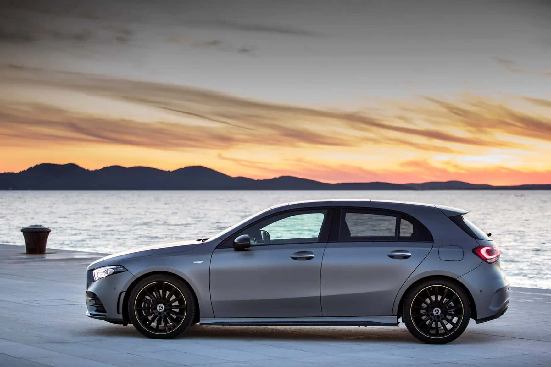 Mercedes Benz A-Class, silver, hatchback, HD Desktop Wallpaper