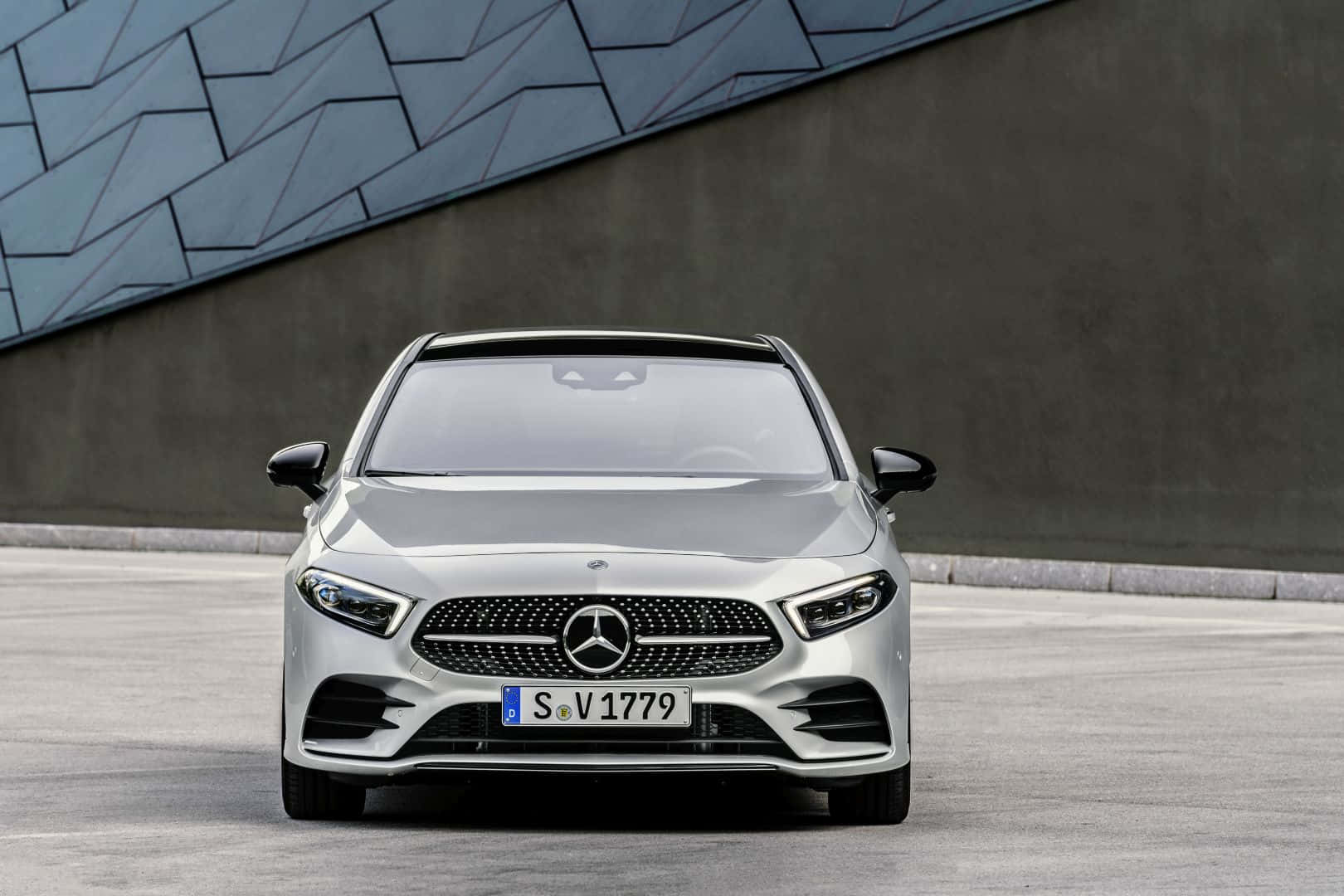 Mercedes Benz A-class, silver, sedan, HD Desktop Wallpaper