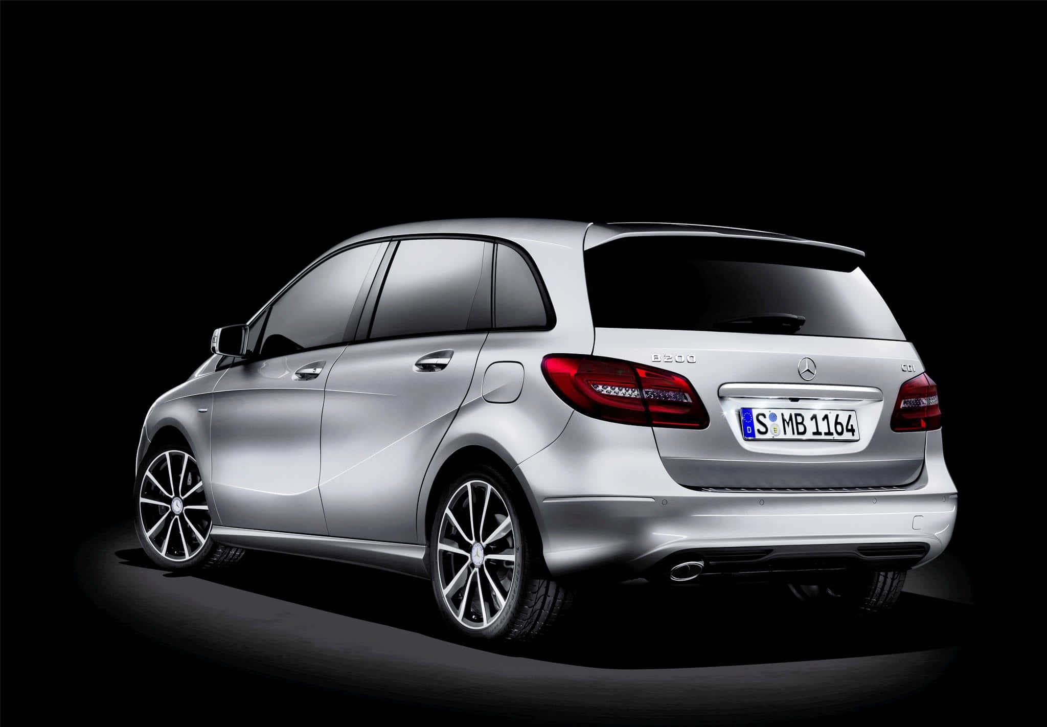 Mercedes Benz B-class, silver, station wagon, Full HD Desktop Wallpaper