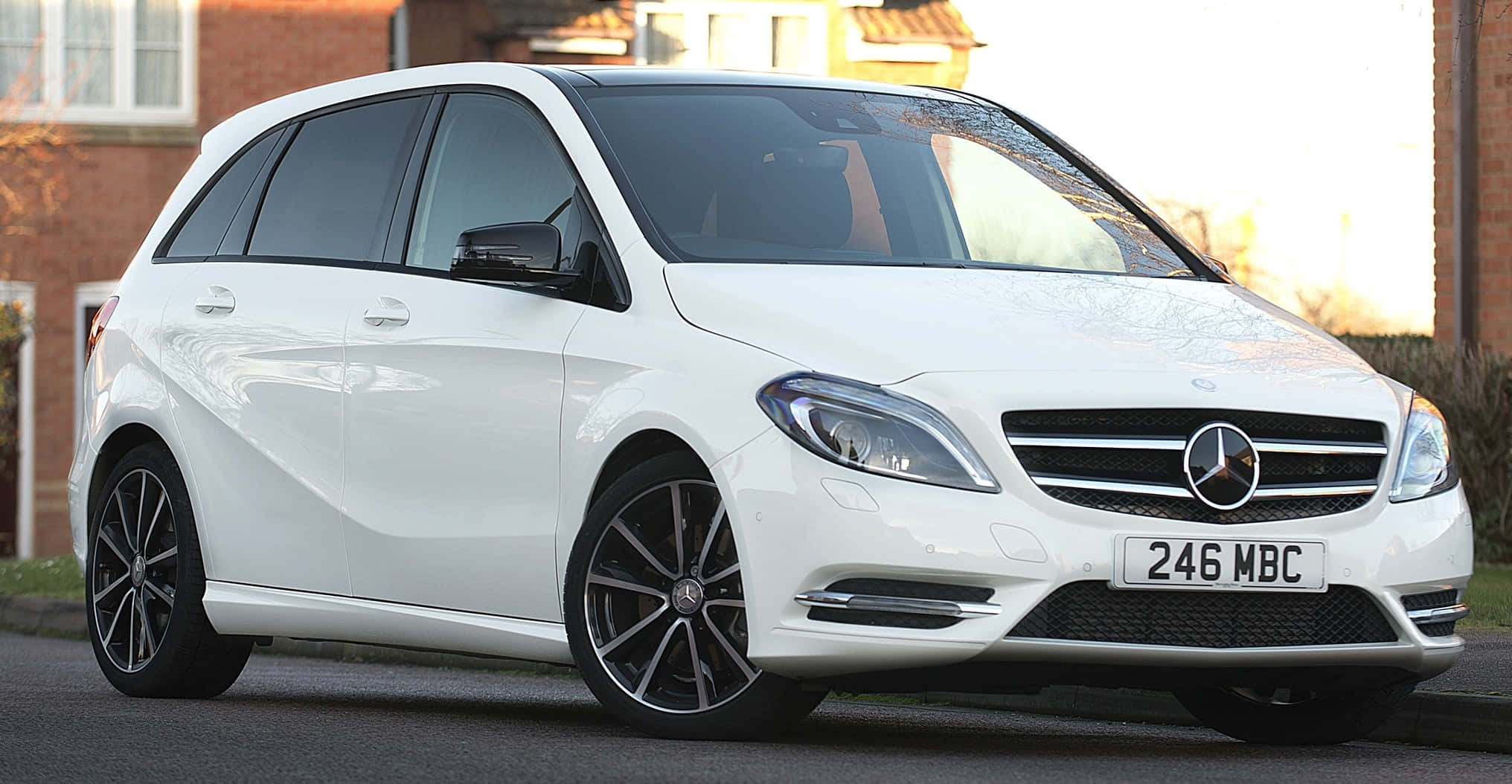Mercedes Benz B-class, 2032, white, Full HD Desktop Wallpaper