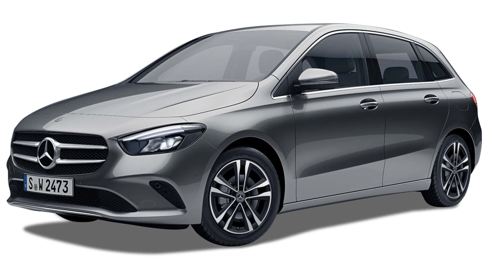 Mercedes Benz B-class, silver, station wagon, Full HD Desktop Wallpaper