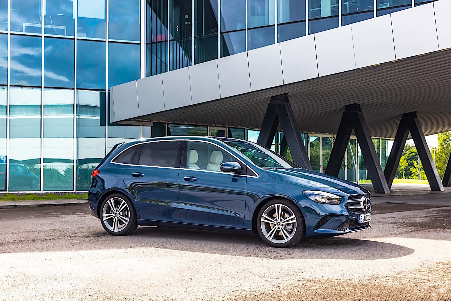 Mercedes-Benz B-Class, blue, station wagon, HD Desktop Wallpaper
