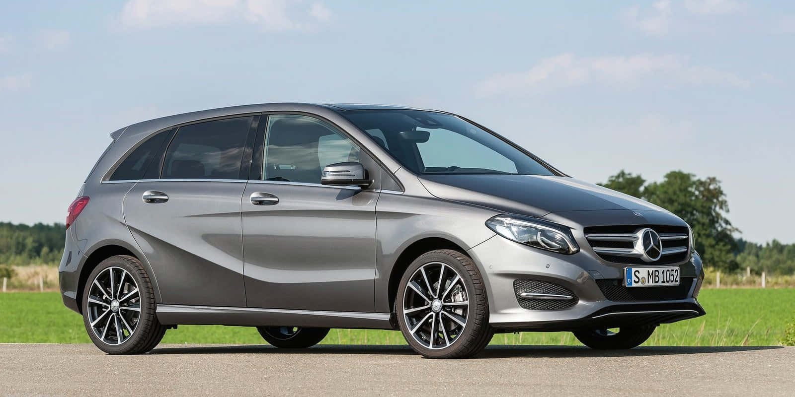 Mercedes-Benz B-Class, silver, station wagon, HD Desktop Wallpaper
