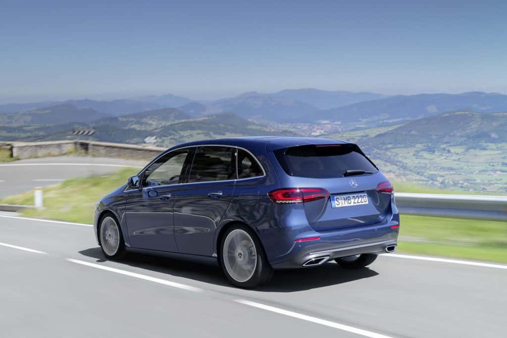 Mercedes-Benz B-Class, blue, station wagon, SD Desktop Wallpaper