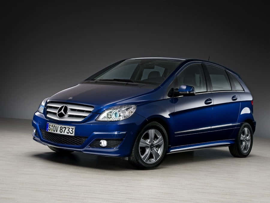 Mercedes-Benz B-Class, blue, station wagon, SD Desktop Wallpaper