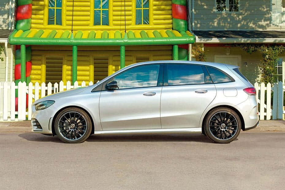 Mercedes Benz B-class, silver, station wagon, SD Desktop Wallpaper