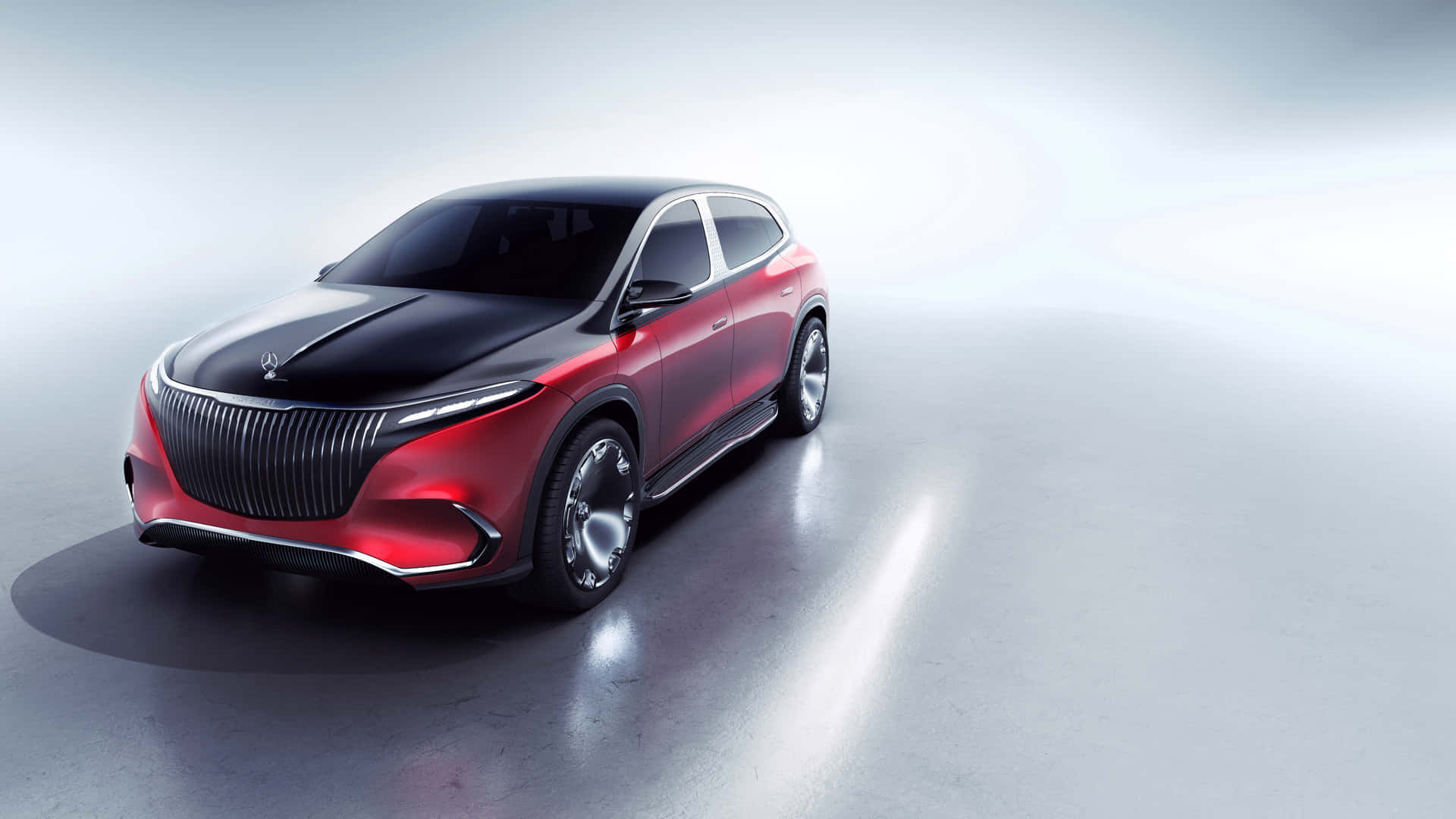 Mercedes Benz, red and black concept car, sleek luxury SUV, Full HD Desktop Wallpaper