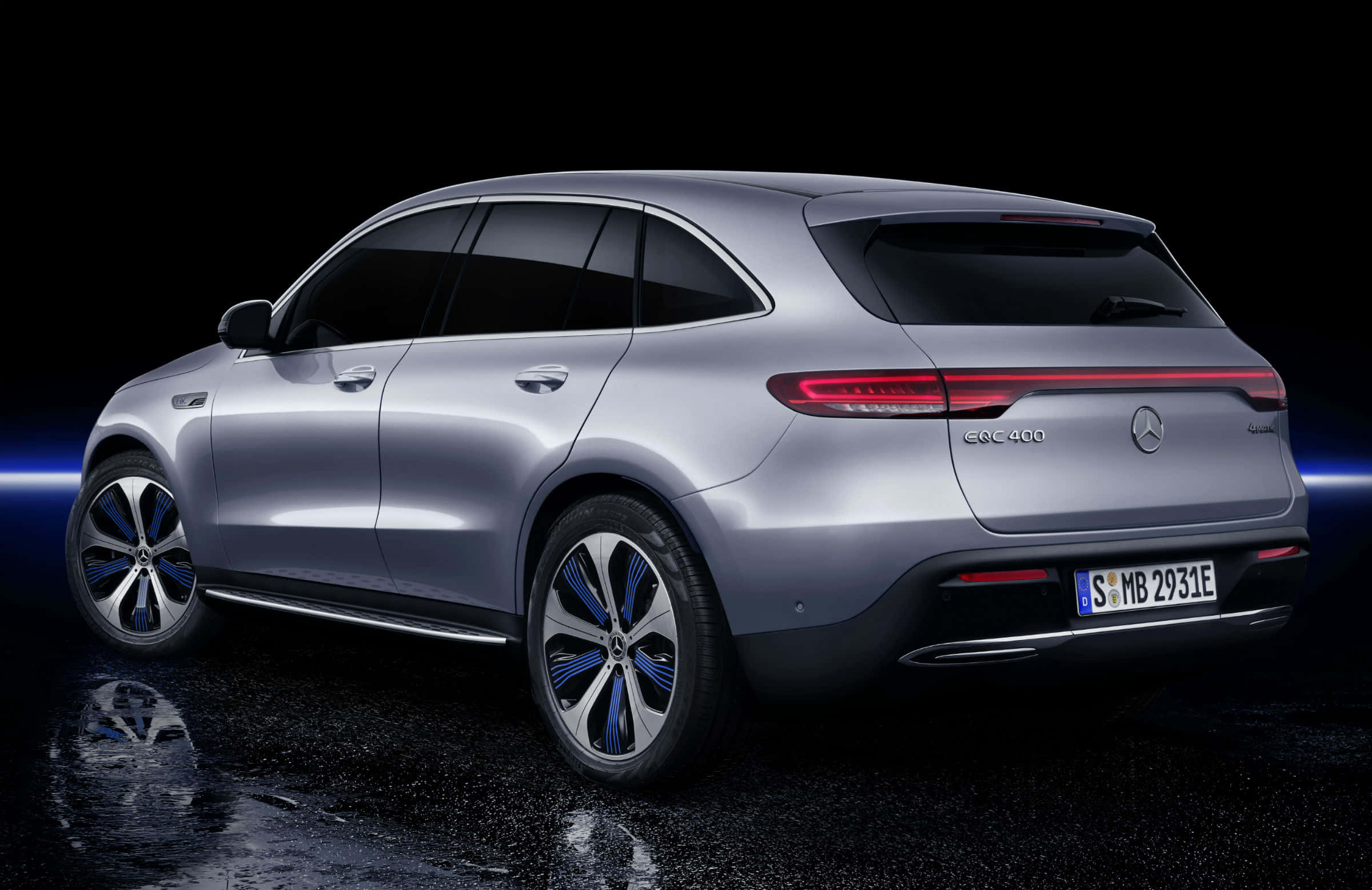 Mercedes Benz EQC, EQC 400, sleek silver, Full HD Desktop Wallpaper