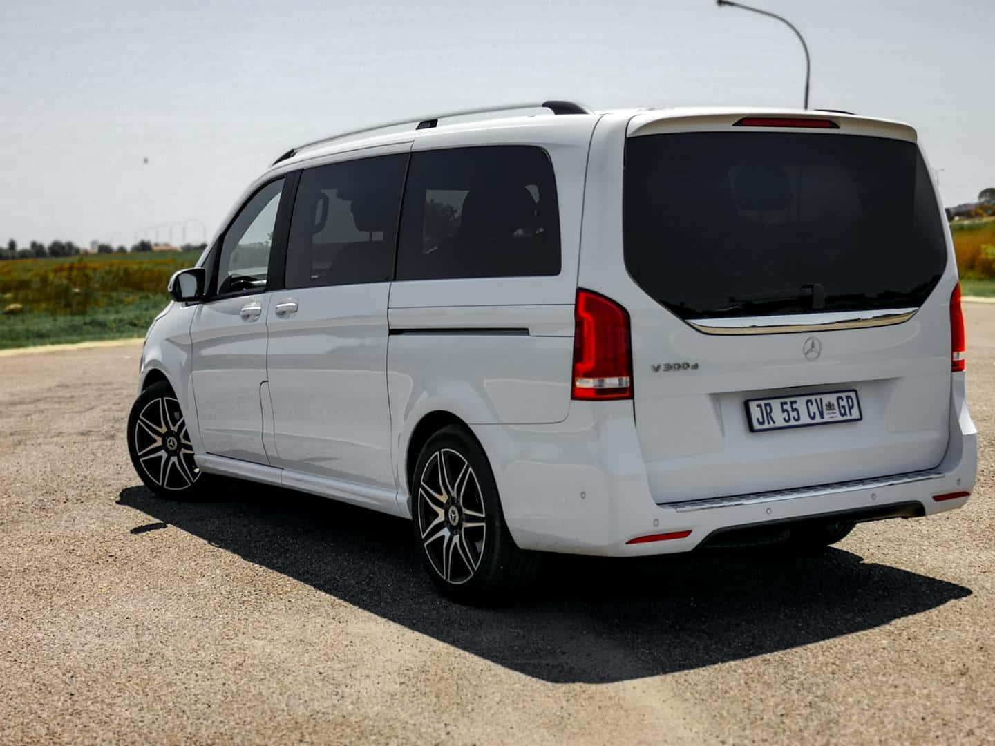 Mercedes Benz V-class, white, gravel, HD Desktop Wallpaper