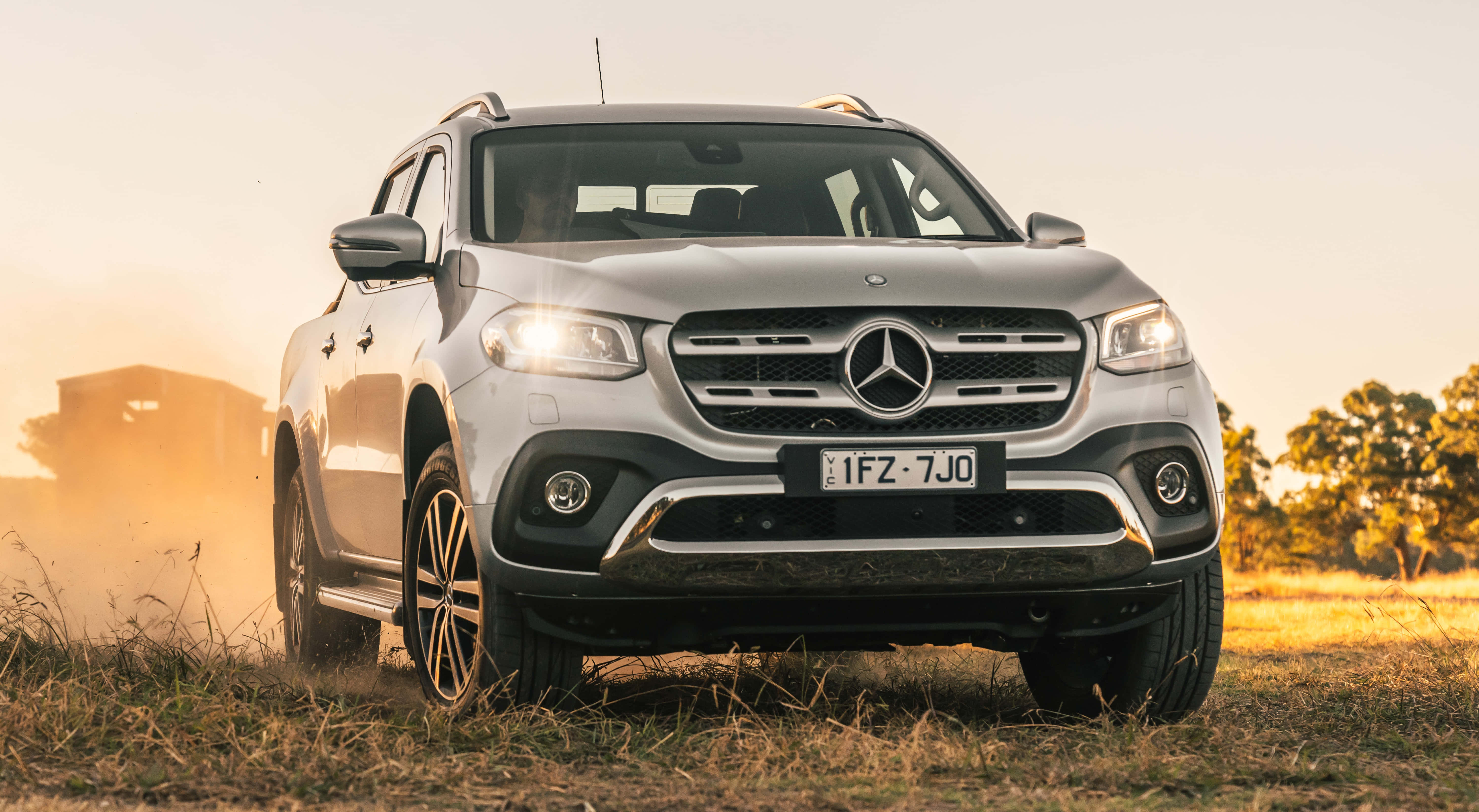 Mercedes Benz X-class, silver, pickup truck, 5K Desktop Wallpaper
