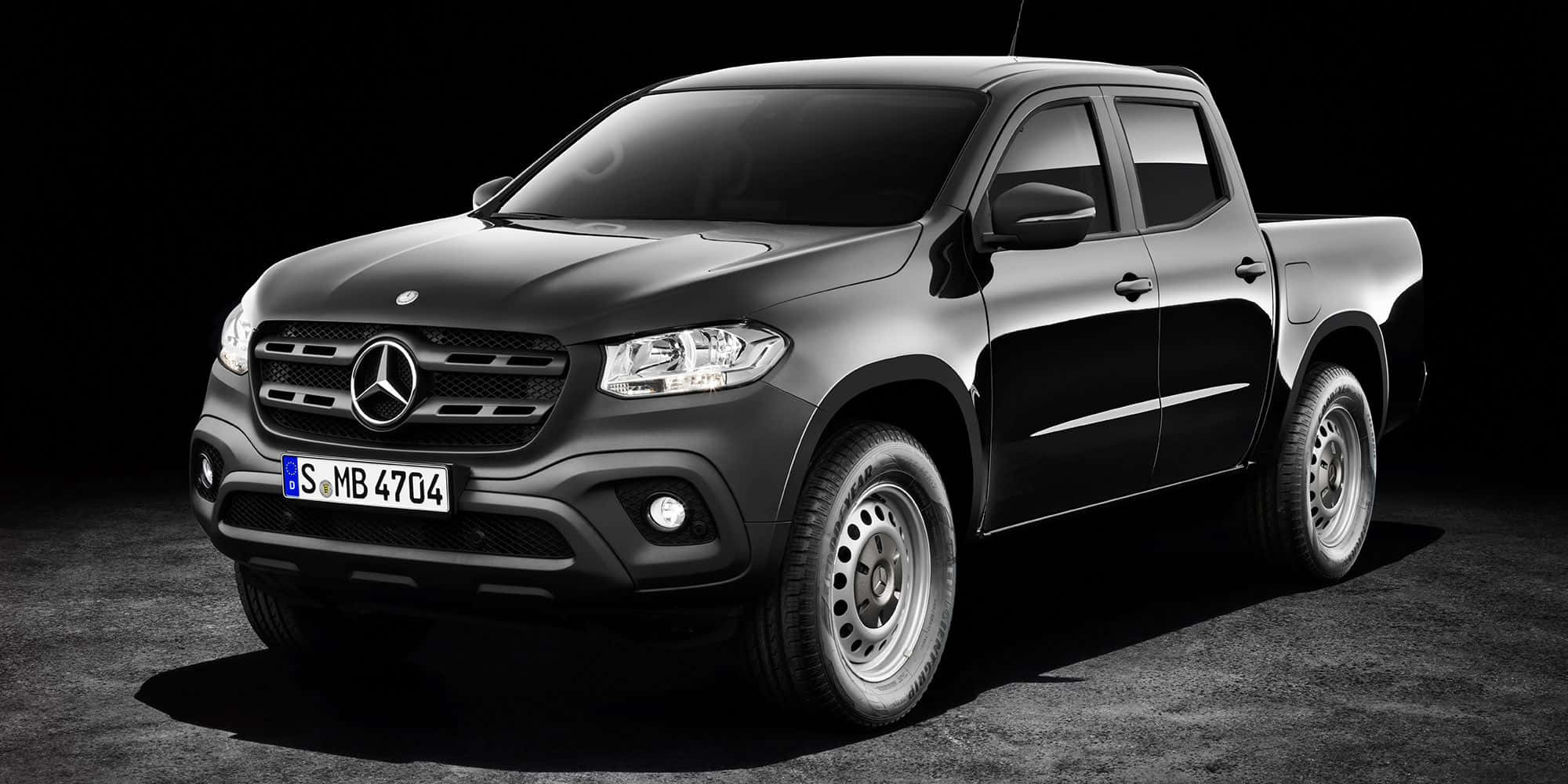 Mercedes Benz X-class, black, pickup truck, Full HD Desktop Wallpaper