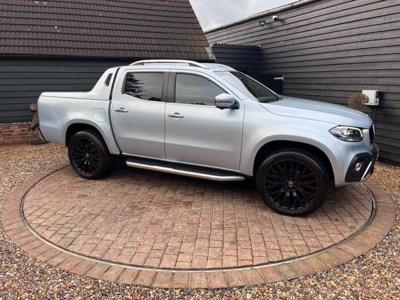 Mercedes Benz X-Class, silver, black rims, HD Desktop Wallpaper