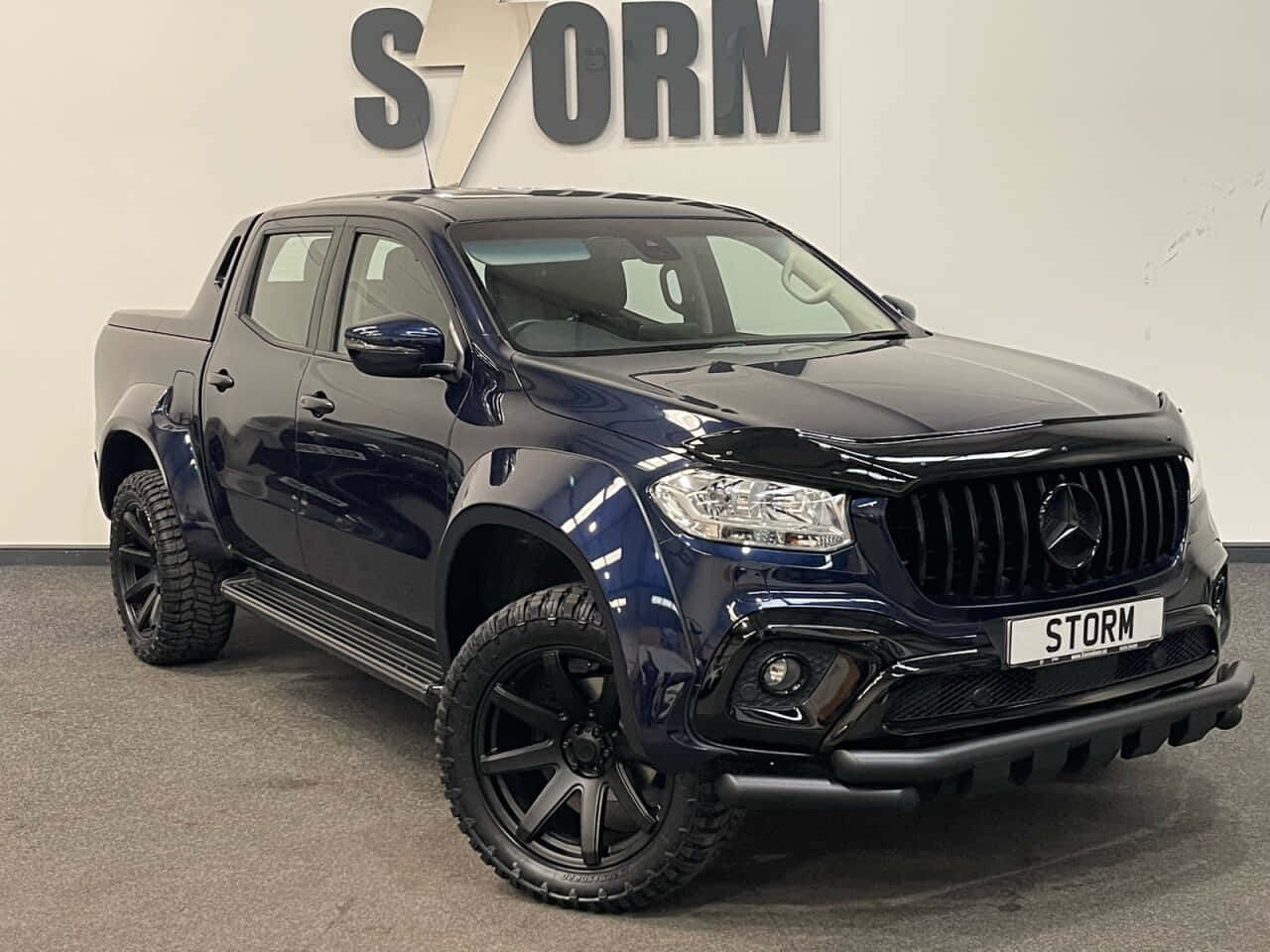 Mercedes-Benz X-Class, glossy black, aggressive styling, HD Desktop Wallpaper