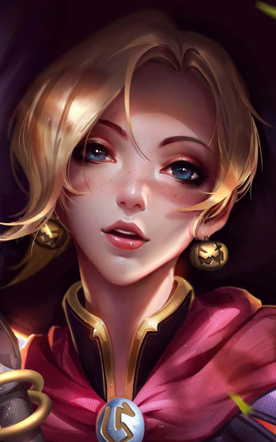 Mercy Overwatch, blonde anime girl, blue eyes, HD Phone Wallpaper