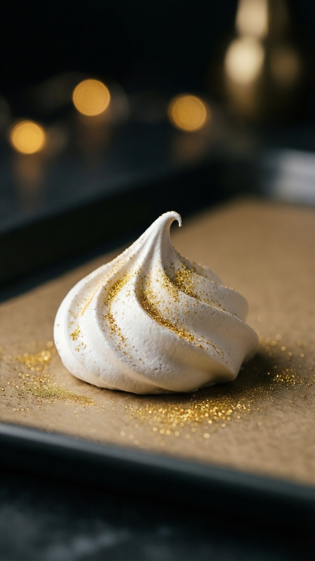 golden meringue kiss, gold-dusted, macron, Full HD Phone Wallpaper
