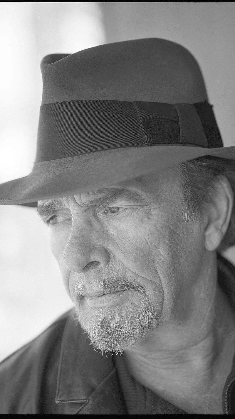 Merle Haggard, fedora, grizzled beard, HD Phone Wallpaper