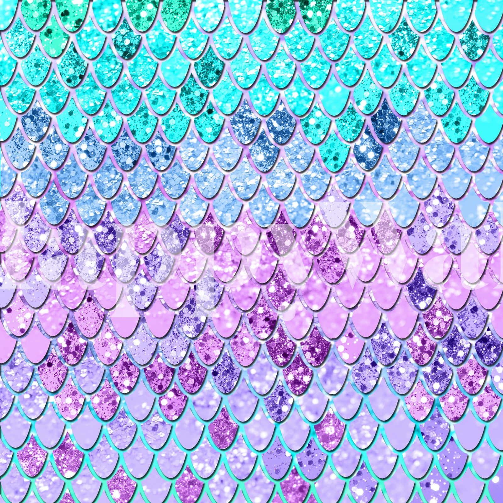 Mermaid Glitter, teal blue, lavender, HD Desktop Wallpaper