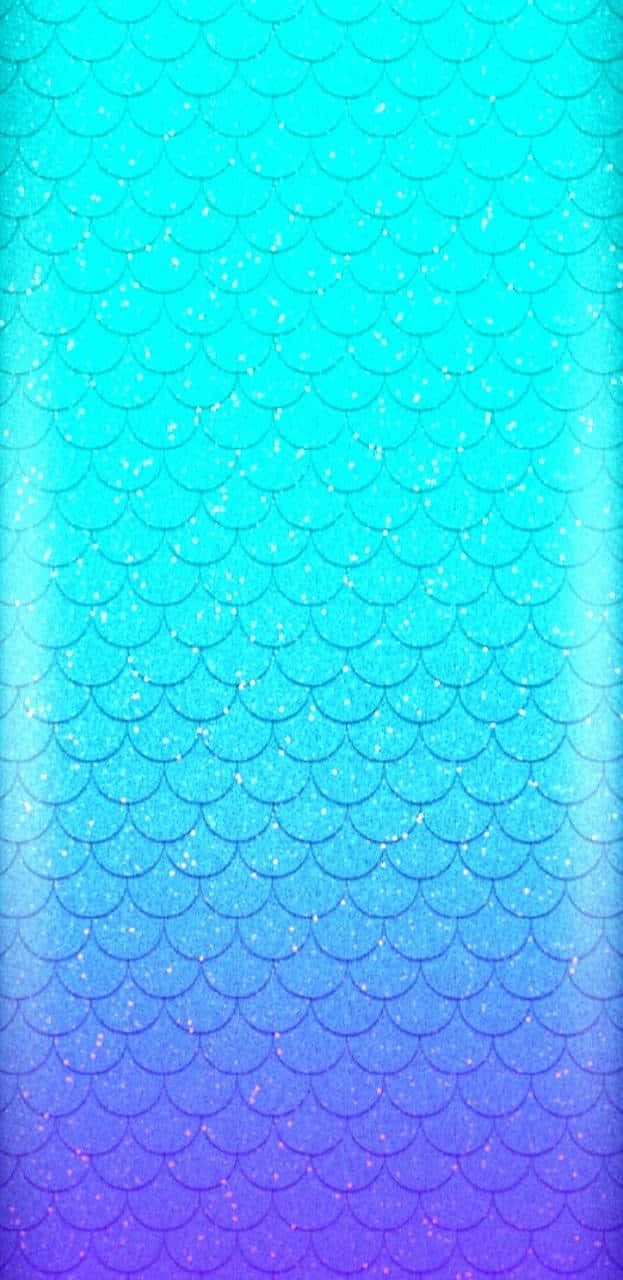 mermaid scales, turquoise to purple gradient, glittery sparkle effect, HD Phone Wallpaper