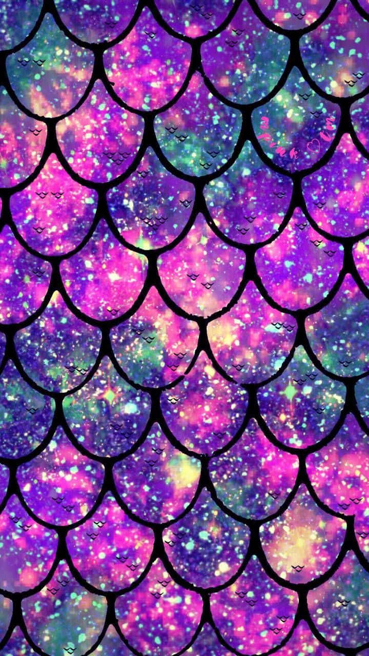 Mermaid Glitter, purple, pink, HD Phone Wallpaper