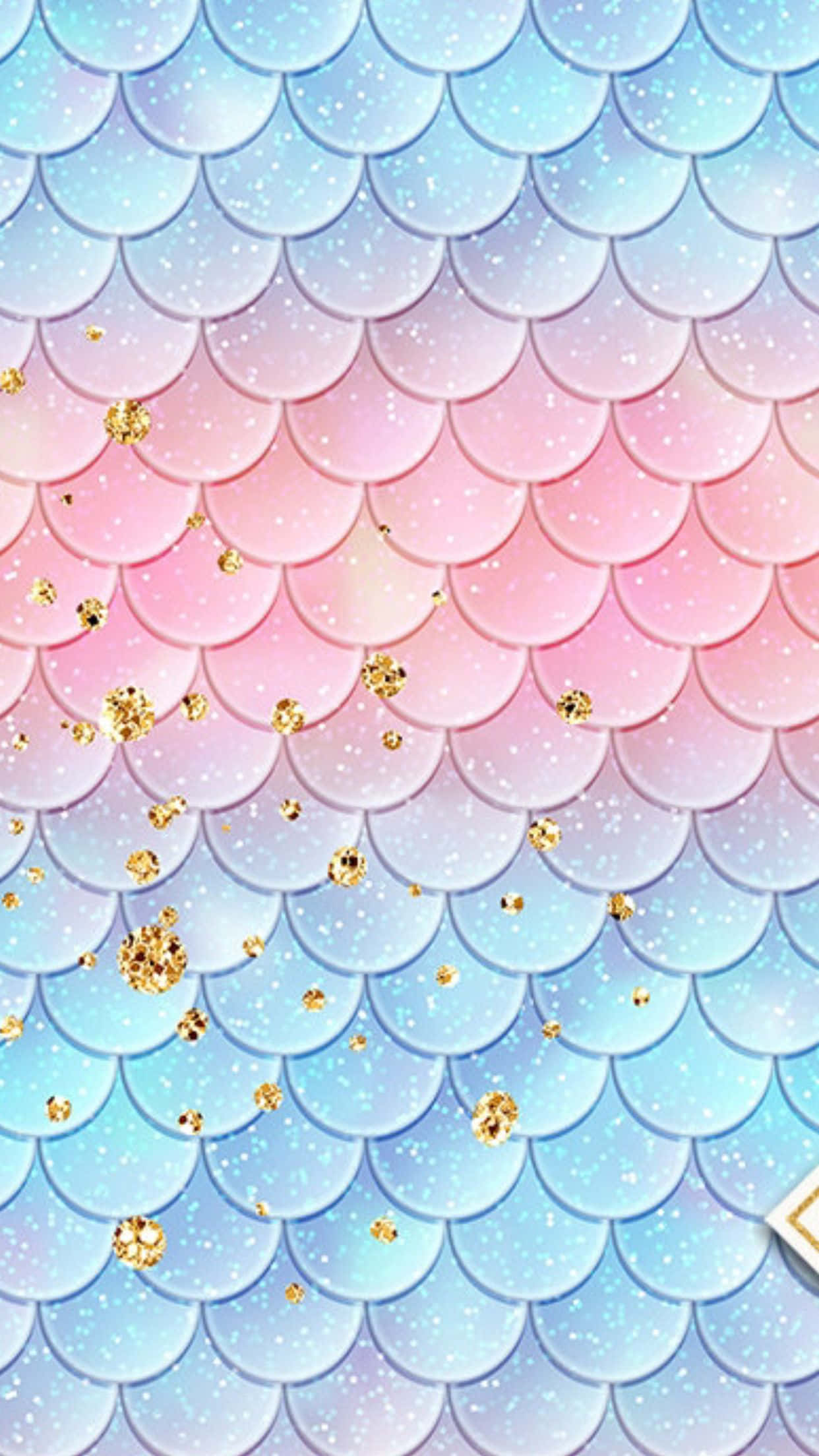 Mermaid Glitter, blue, pink, Full HD Phone Wallpaper
