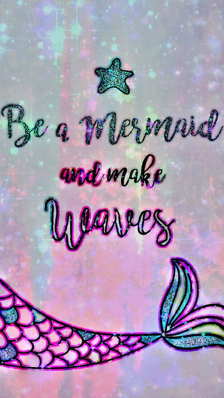 Mermaid Glitter, glittery mermaid tail, star, HD Phone Wallpaper