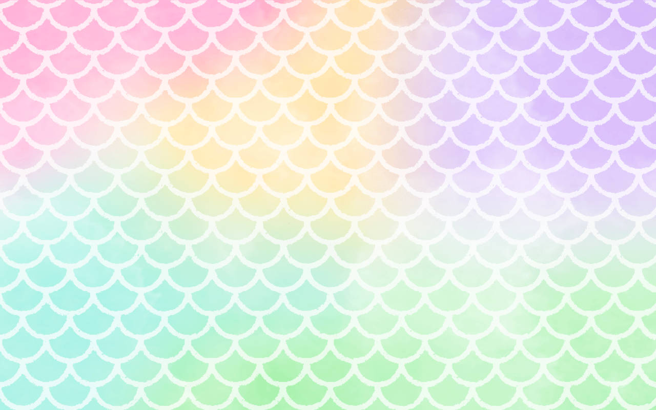 Mermaid, rainbow scales, pastel, HD Desktop Wallpaper