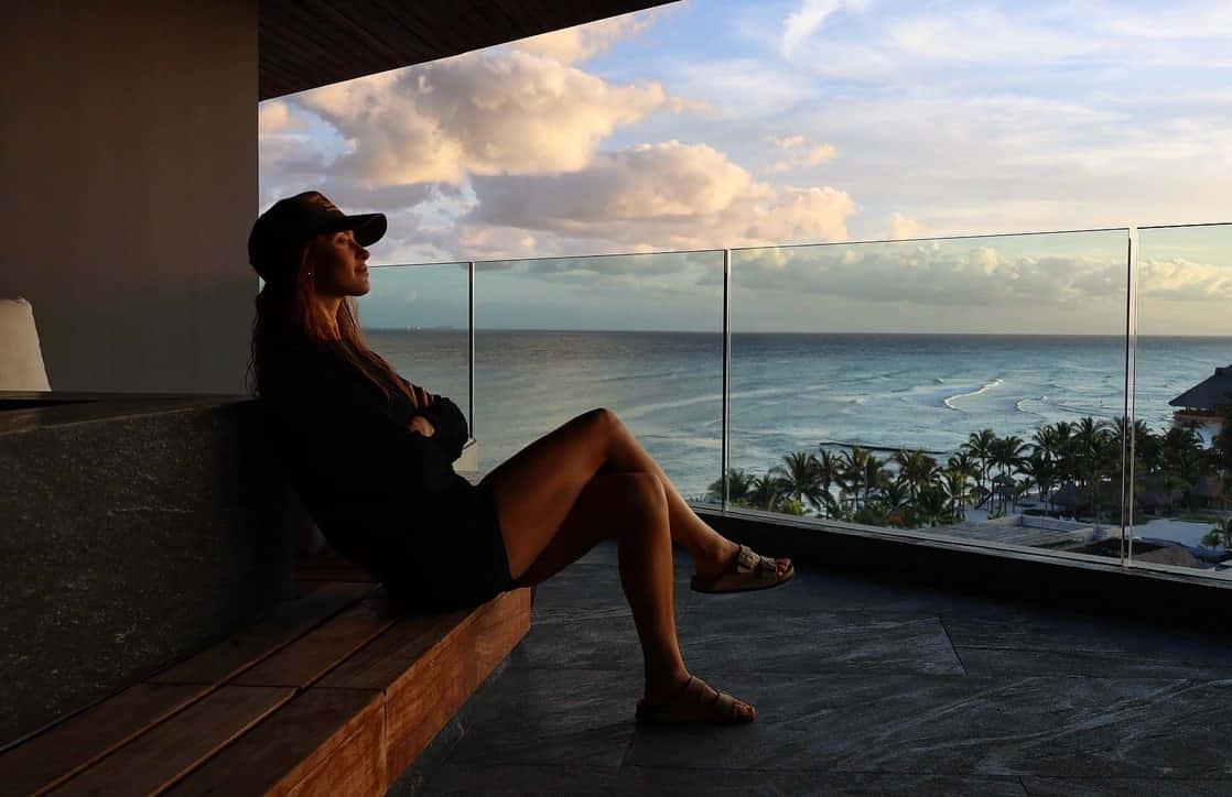Merritt Patterson, sunset, tropical ocean, SD Desktop Wallpaper